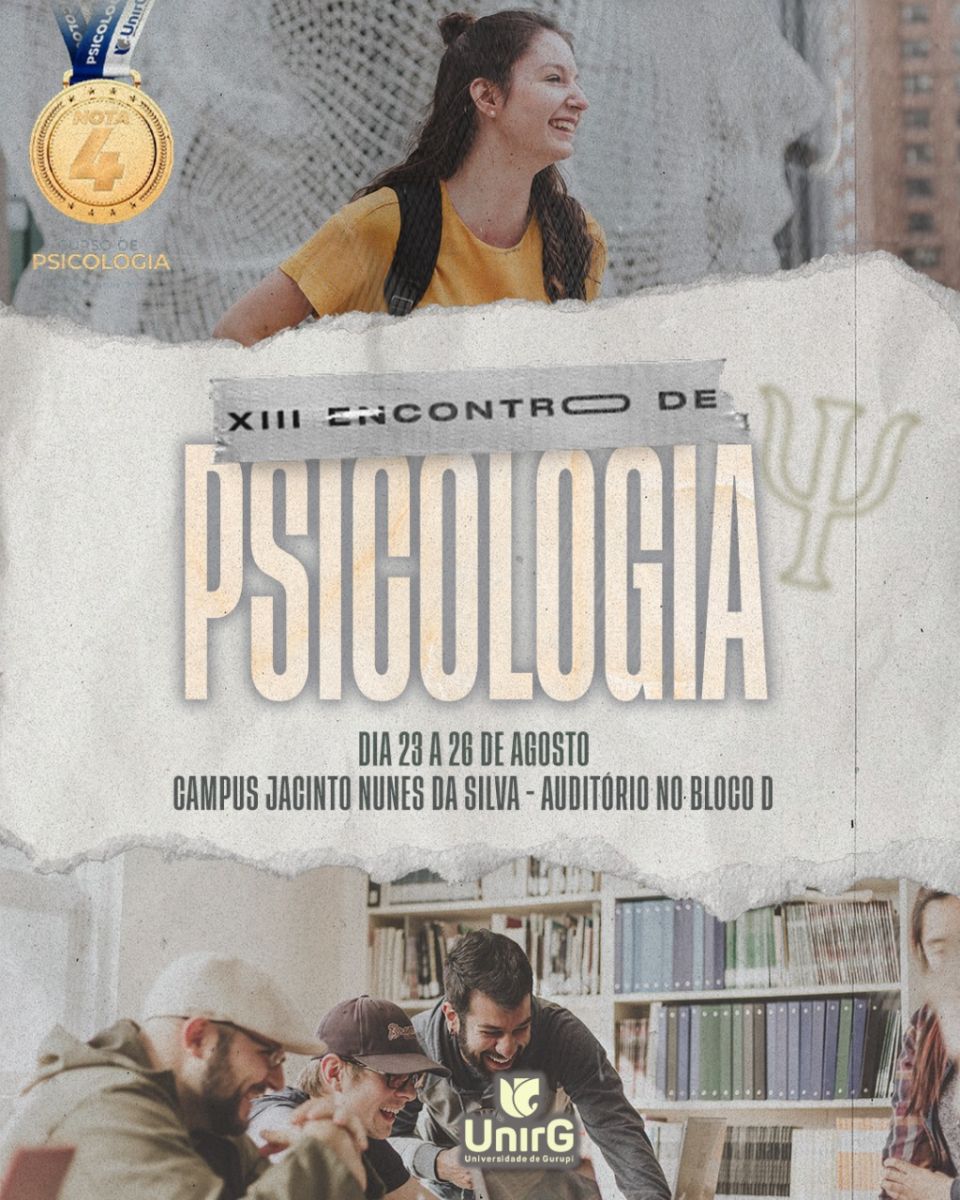 Inscrições abertas para o XIII Encontro de Psicologia